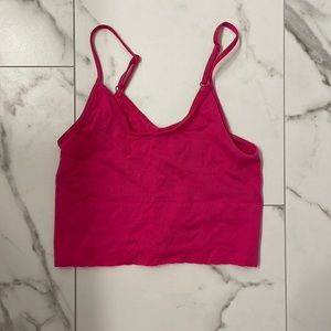 Anthropologie hot pink cami tank top